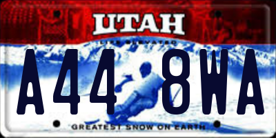 UT license plate A448WA
