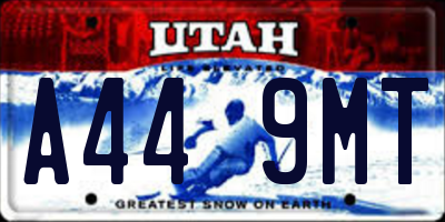 UT license plate A449MT