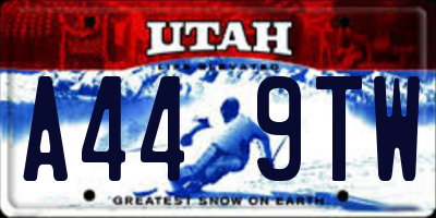UT license plate A449TW