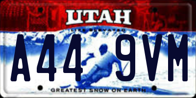 UT license plate A449VM