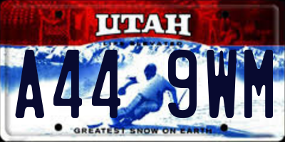 UT license plate A449WM