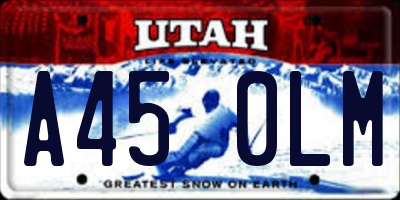 UT license plate A450LM