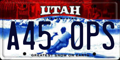 UT license plate A450PS