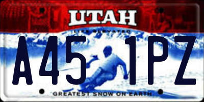 UT license plate A451PZ