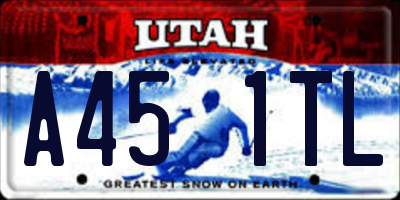 UT license plate A451TL