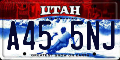 UT license plate A455NJ