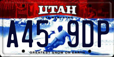 UT license plate A459DP