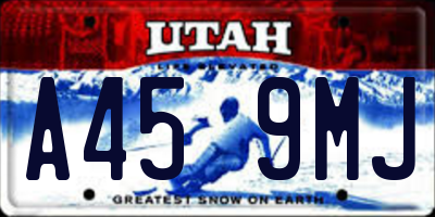 UT license plate A459MJ