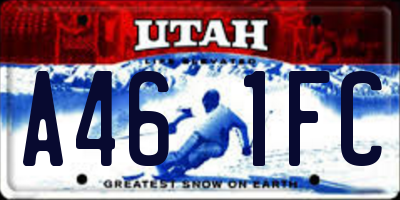 UT license plate A461FC