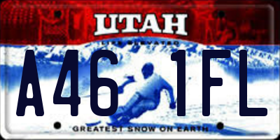 UT license plate A461FL