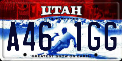 UT license plate A461GG