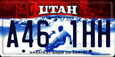 UT license plate A461HH