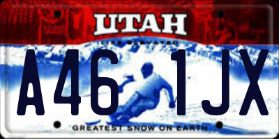 UT license plate A461JX