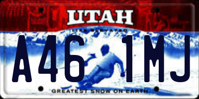 UT license plate A461MJ
