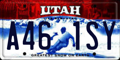 UT license plate A461SY
