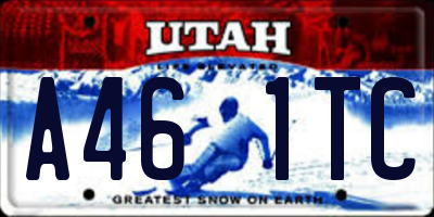 UT license plate A461TC