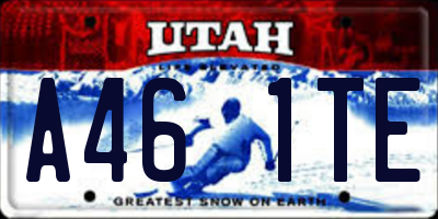 UT license plate A461TE