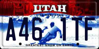 UT license plate A461TF