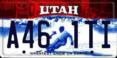 UT license plate A461TI