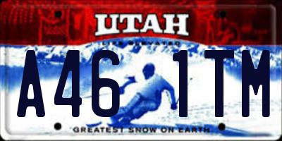 UT license plate A461TM