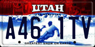 UT license plate A461TV