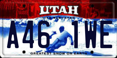 UT license plate A461WE