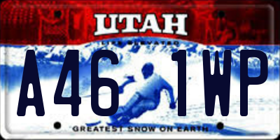 UT license plate A461WP
