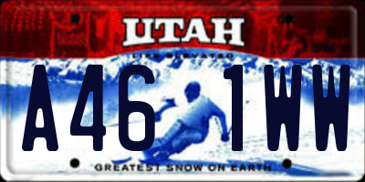 UT license plate A461WW
