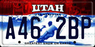 UT license plate A462BP