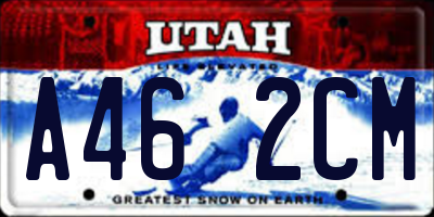 UT license plate A462CM