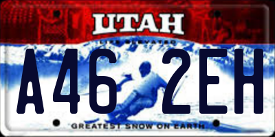 UT license plate A462EH
