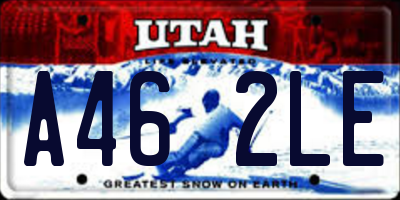 UT license plate A462LE