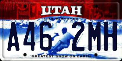 UT license plate A462MH