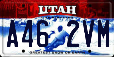 UT license plate A462VM