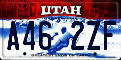 UT license plate A462ZF