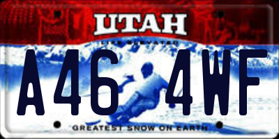 UT license plate A464WF
