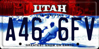 UT license plate A466FV
