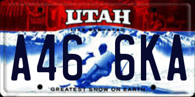 UT license plate A466KA