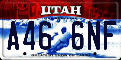UT license plate A466NF
