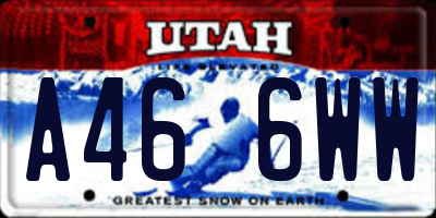 UT license plate A466WW