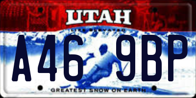 UT license plate A469BP