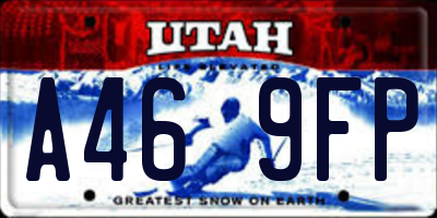 UT license plate A469FP