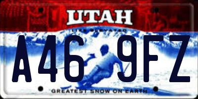 UT license plate A469FZ