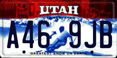 UT license plate A469JB