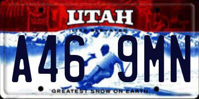 UT license plate A469MN