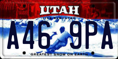 UT license plate A469PA