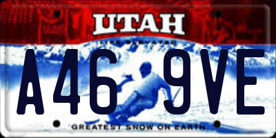 UT license plate A469VE