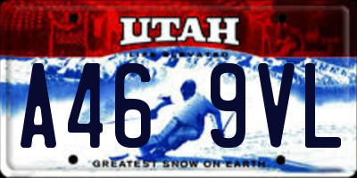 UT license plate A469VL