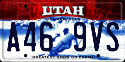 UT license plate A469VS