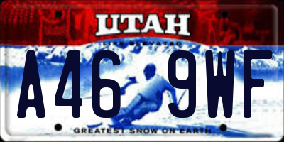 UT license plate A469WF